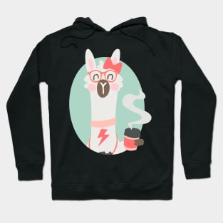 Llama and coffee Hoodie